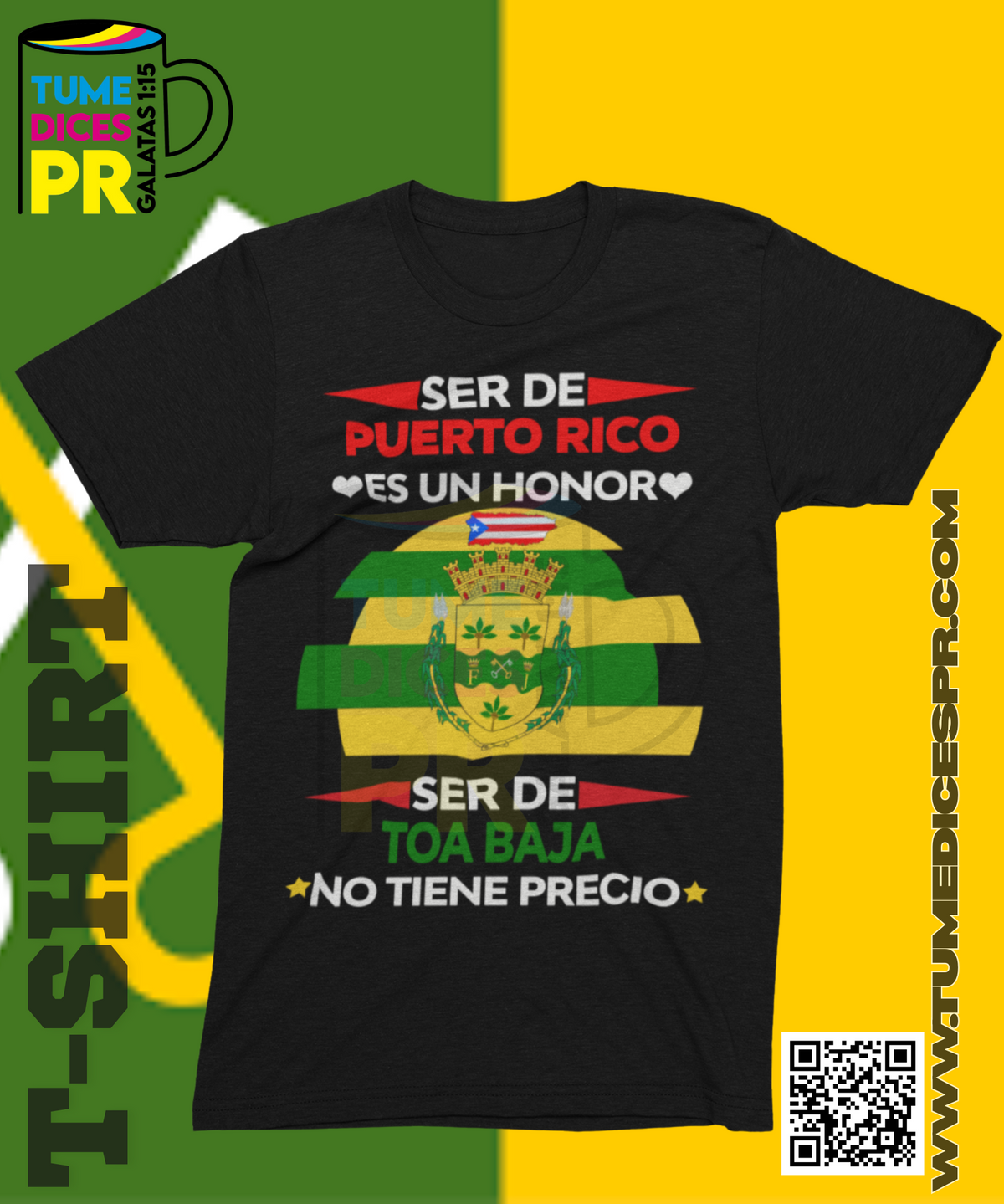 Camiseta MUNICIPIOS DE PUERTO RICO | Algodón y poliéster | Tallas S–XL