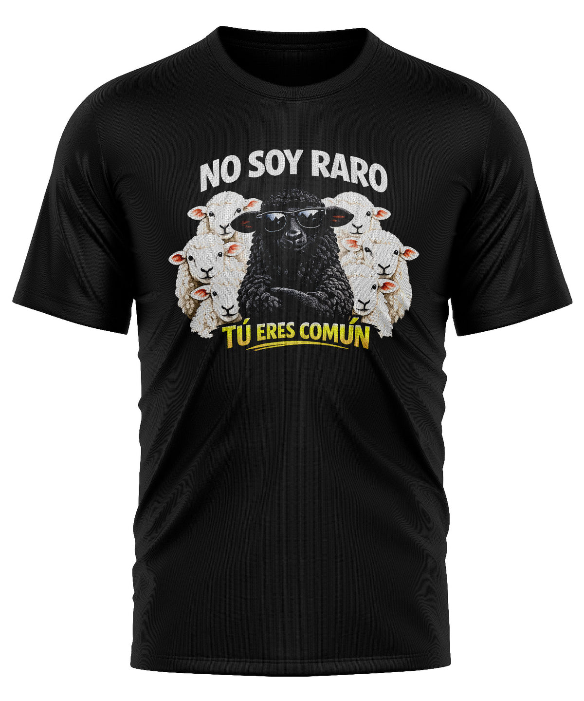 No soy raro |Diseño Digital PNG Semitono para Camiseta Negra