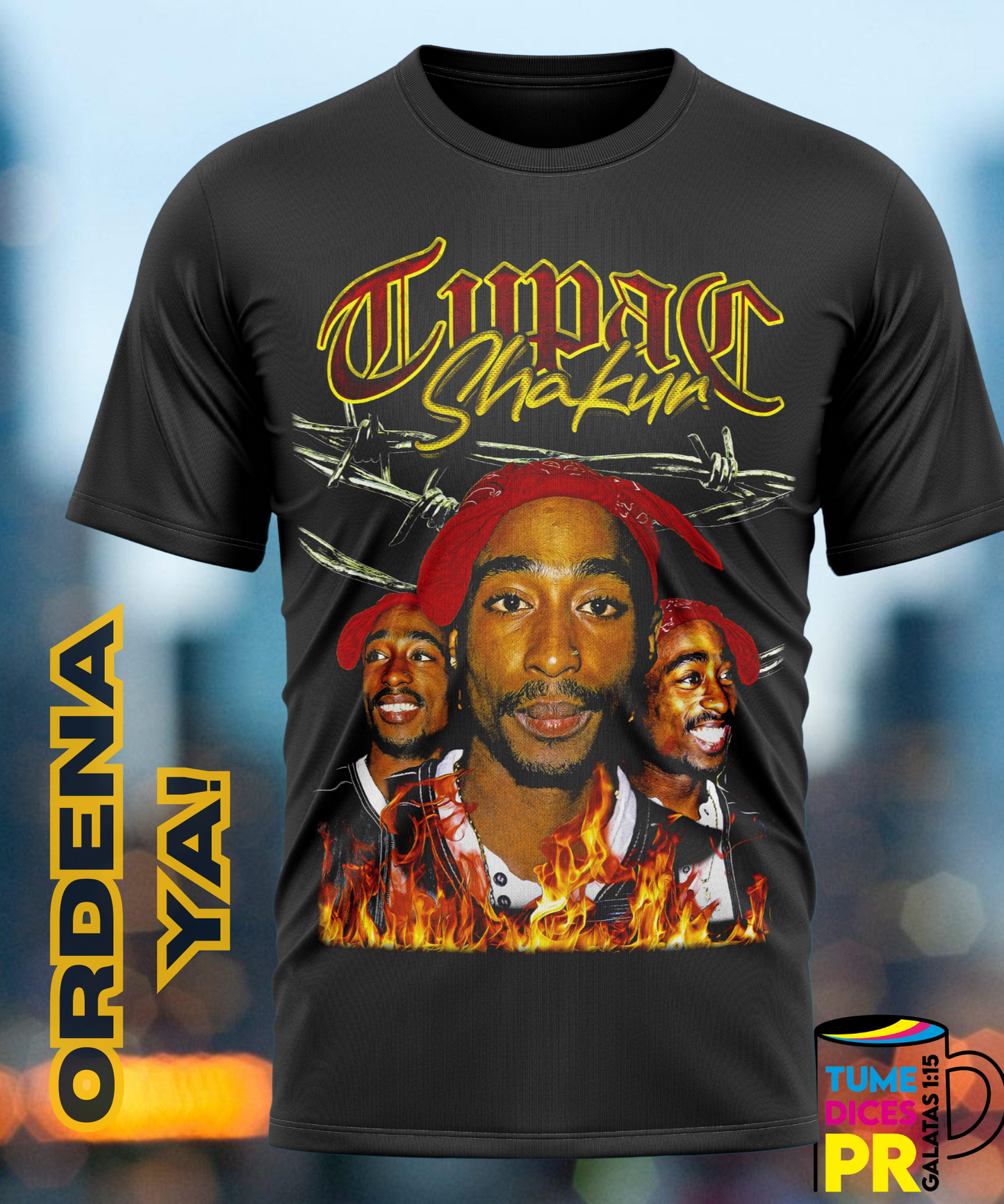 TUPAC Camiseta