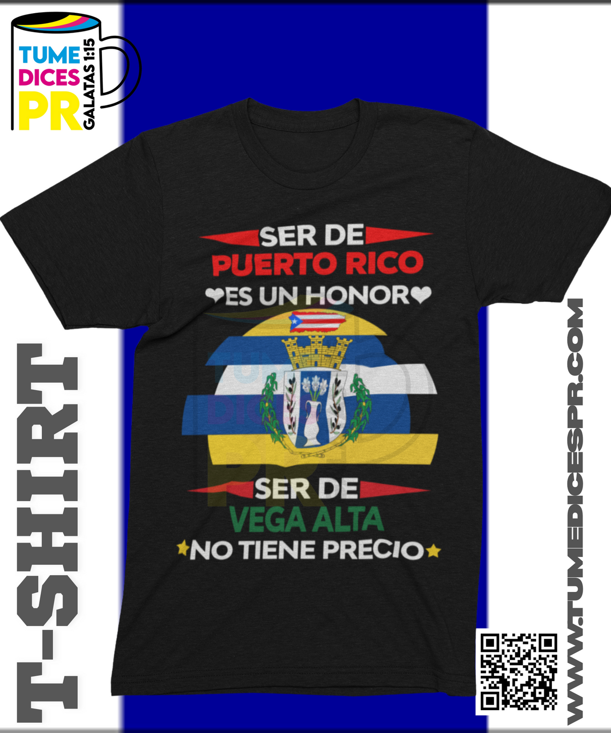 Camiseta MUNICIPIOS DE PUERTO RICO | Algodón y poliéster | Tallas S–XL