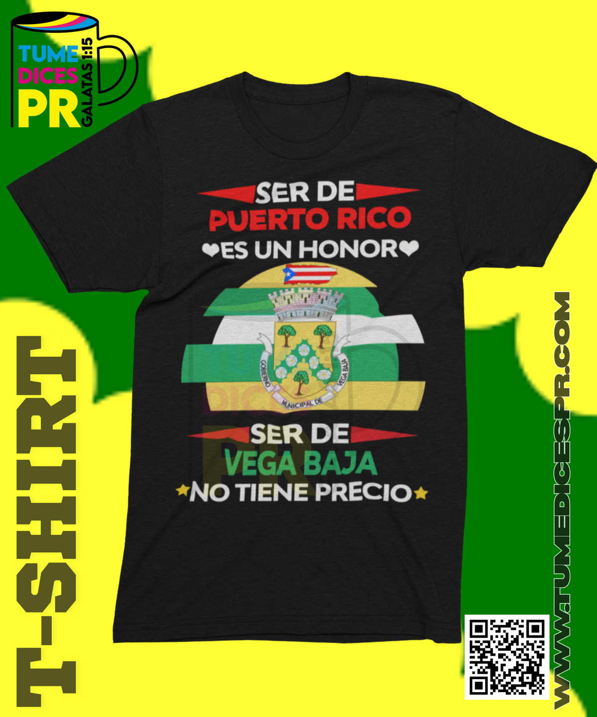 Camiseta MUNICIPIOS DE PUERTO RICO | Algodón y poliéster | Tallas S–XL