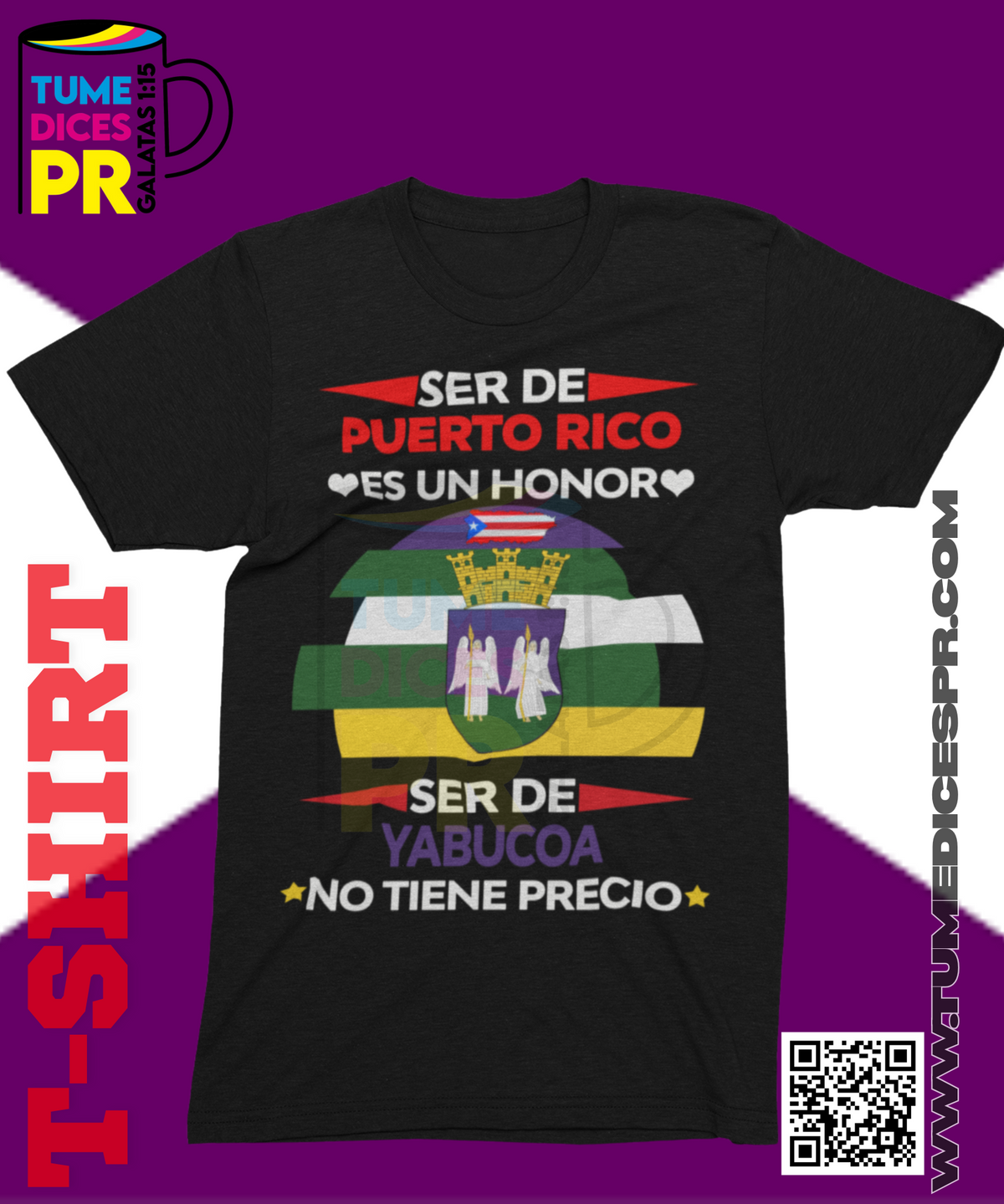 Camiseta MUNICIPIOS DE PUERTO RICO | Algodón y poliéster | Tallas S–XL
