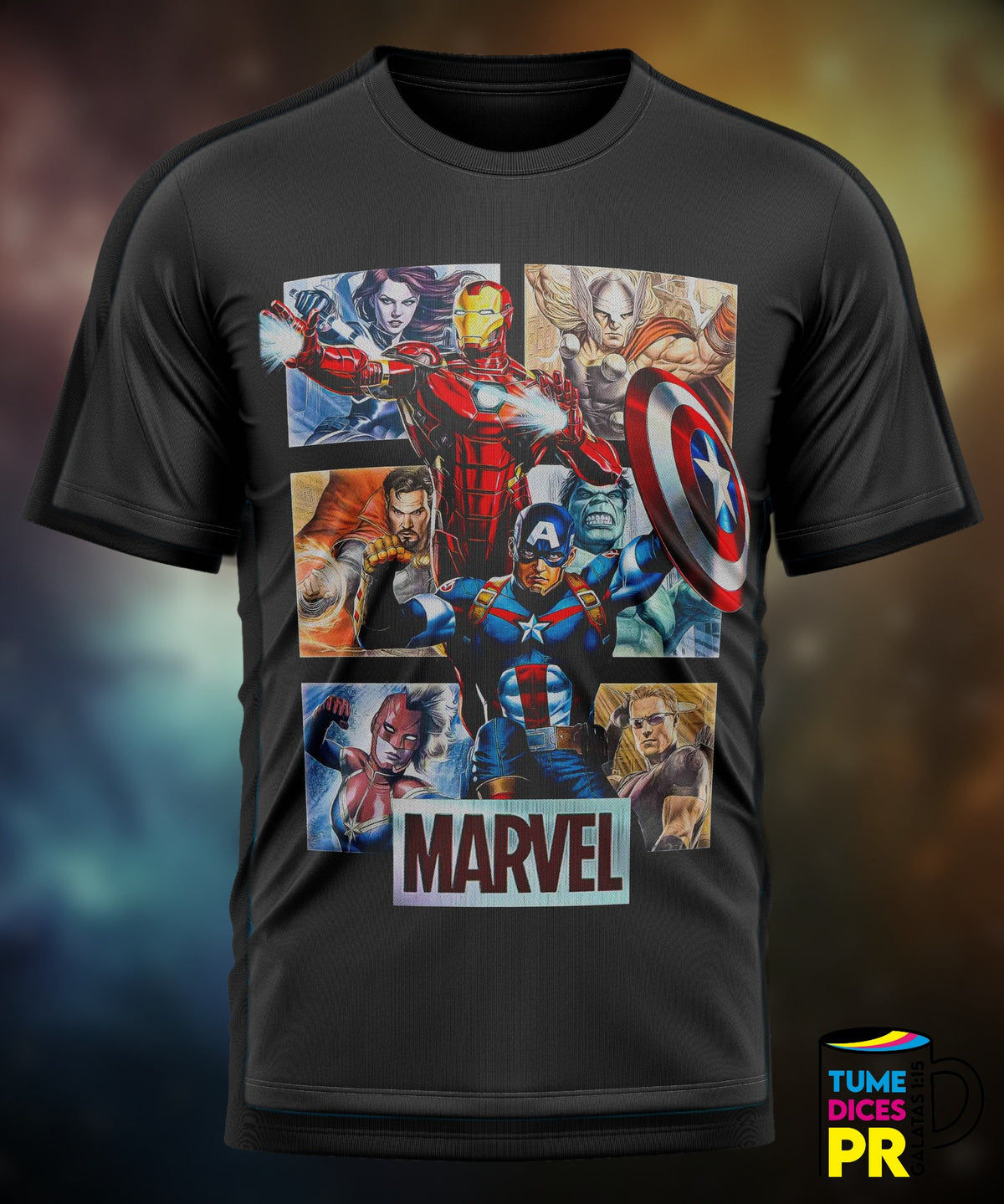 Camiseta Avengers | Algodón y poliéster | Tallas S–XL