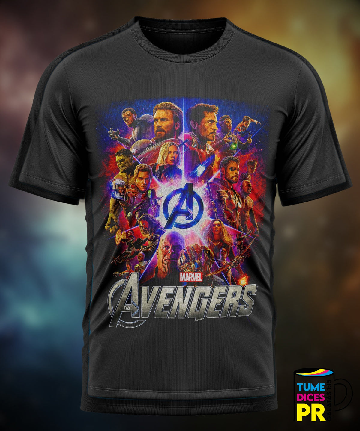Camiseta Avengers | Algodón y poliéster | Tallas S–XL