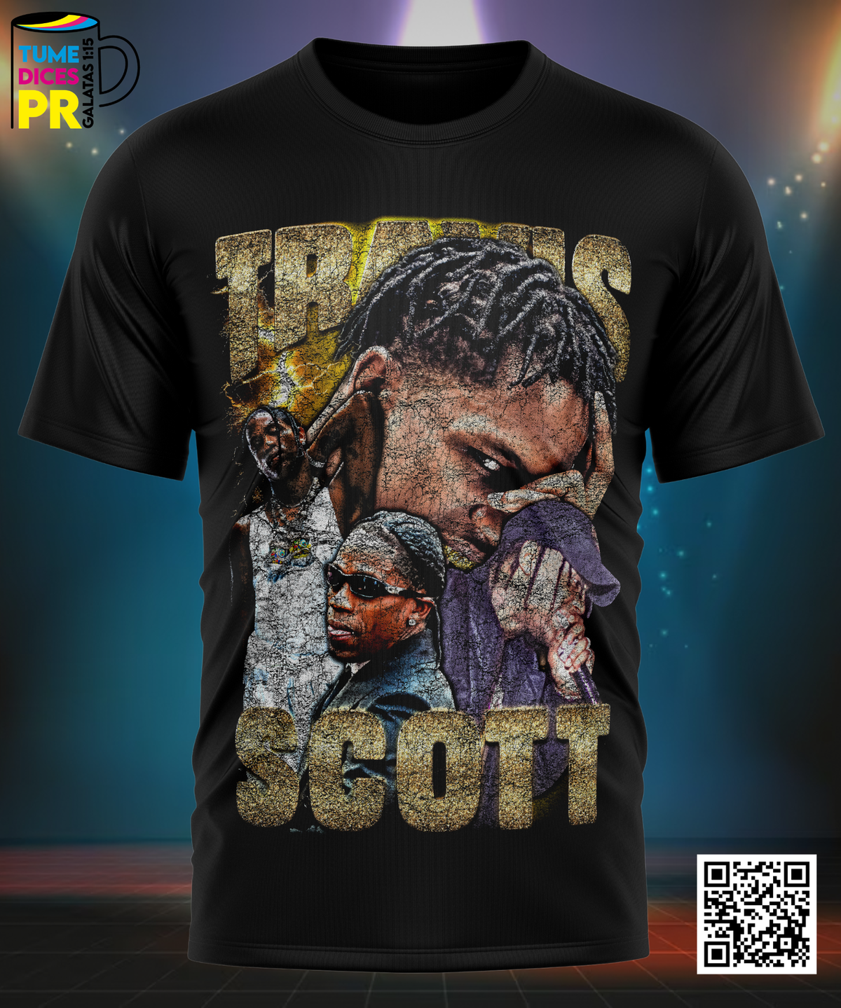 Camiseta TRAVIS SCOTT | Algodón y poliéster | Tallas S–XL