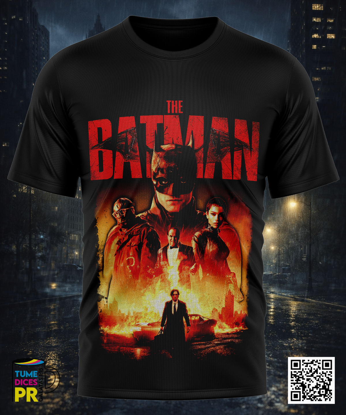 Camiseta BATMAN 2 | Algodón y poliéster | Tallas S–XL