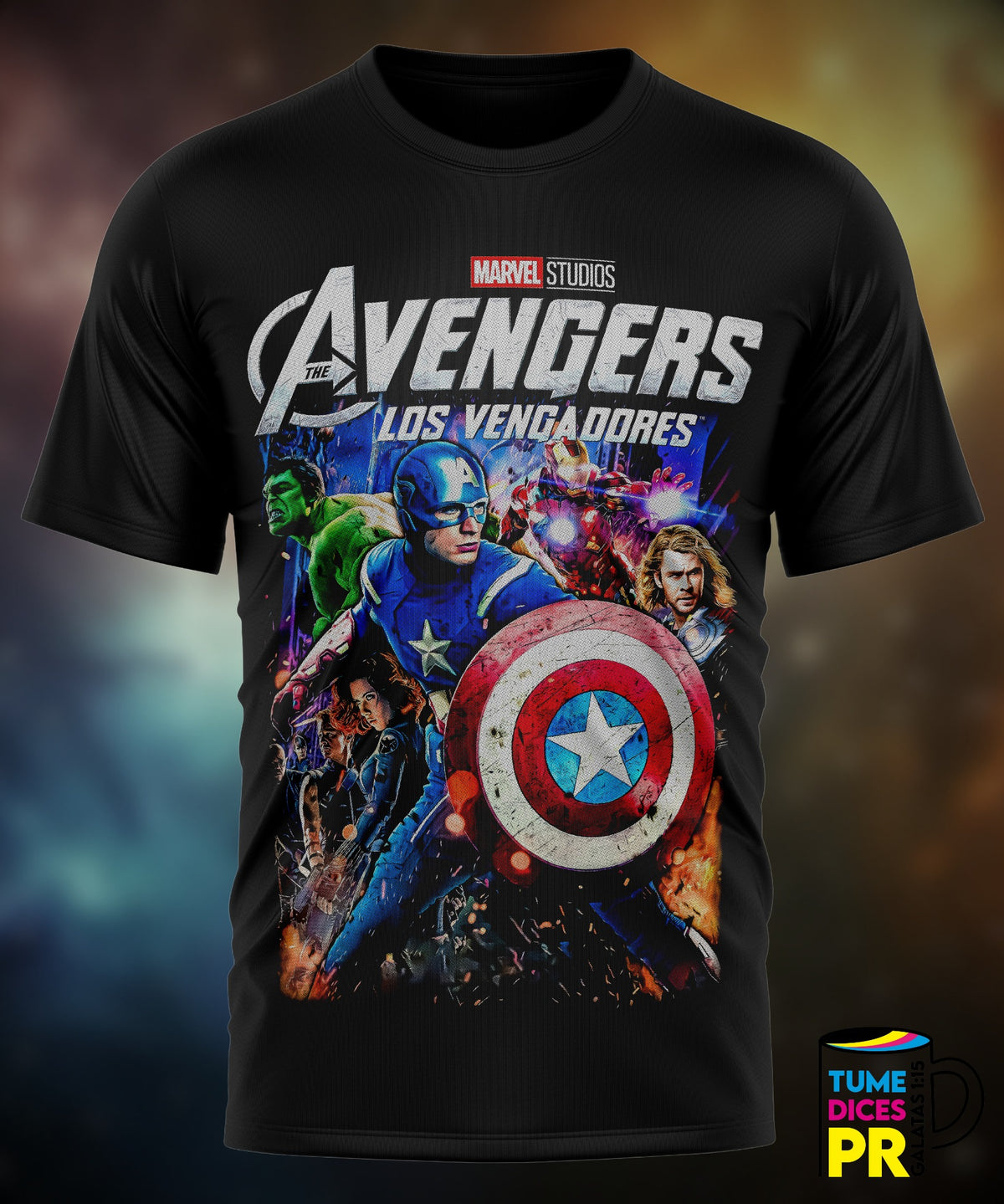 Camiseta Avengers | Algodón y poliéster | Tallas S–XL