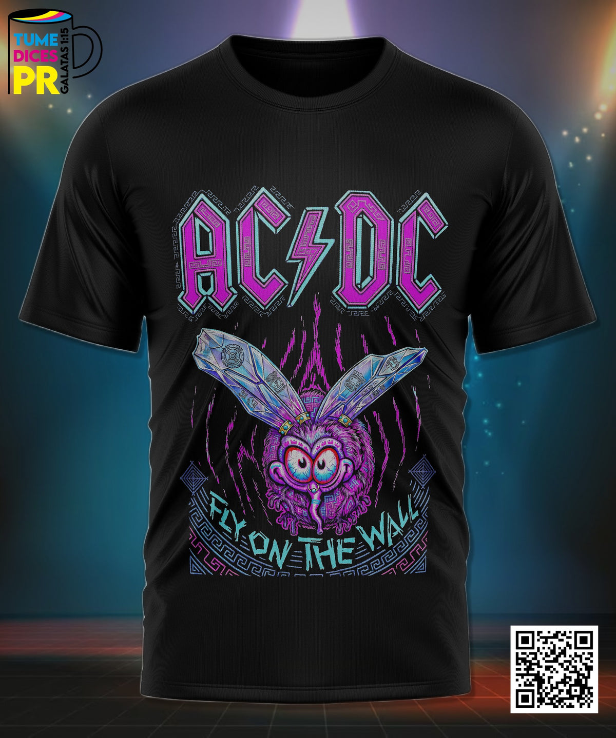 Camiseta AC/DC | Algodón y poliéster | Tallas S–XL