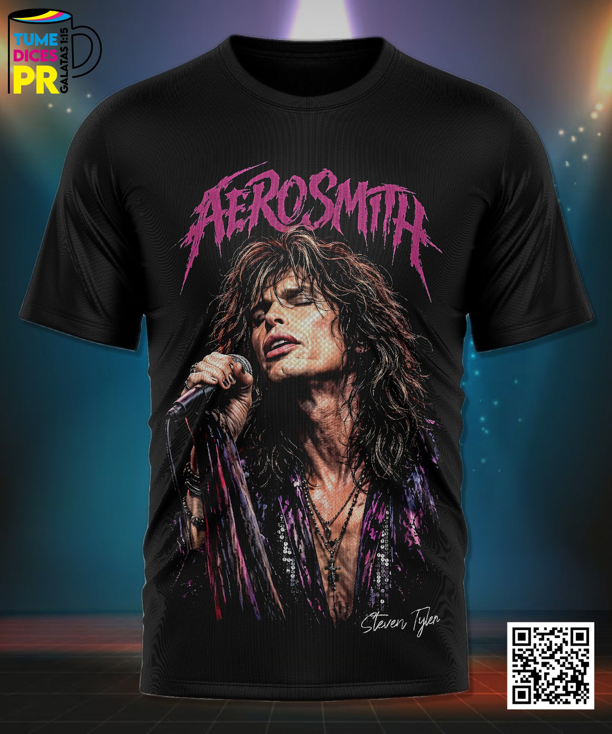 Camiseta AEROSMITH | Algodón y poliéster | Tallas S–XL
