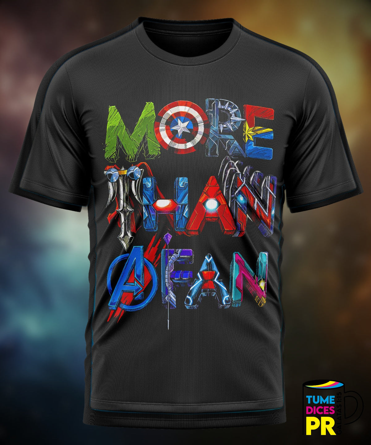 Camiseta Avengers | Algodón y poliéster | Tallas S–XL