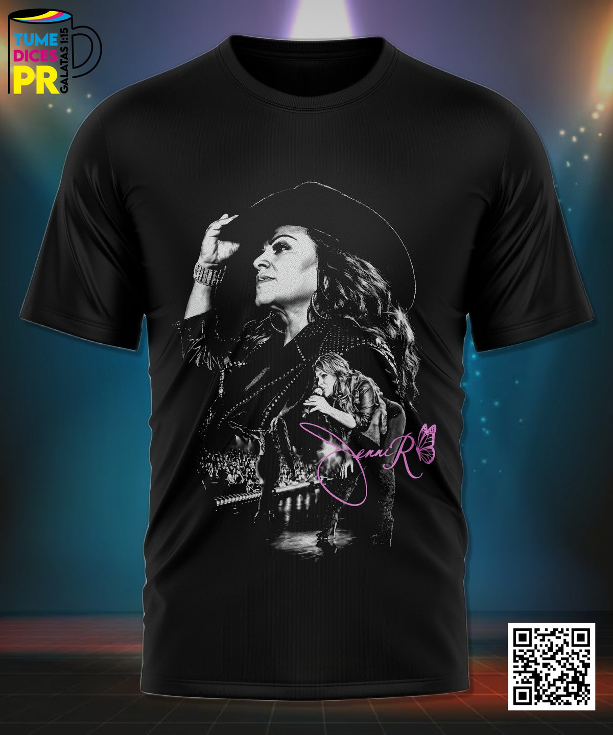 Camiseta JENNI RIVERA | Algodón y poliéster | Tallas S–XL