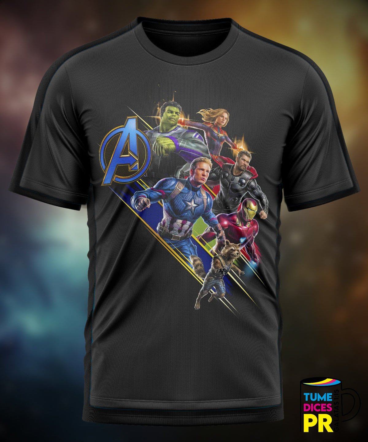 Camiseta Avengers | Algodón y poliéster | Tallas S–XL