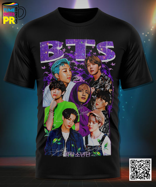 Camiseta BTS | Algodón y poliéster | Tallas S–XL