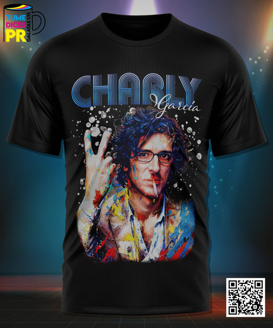 Camiseta Charly García | Algodón y poliéster | Tallas S–XL