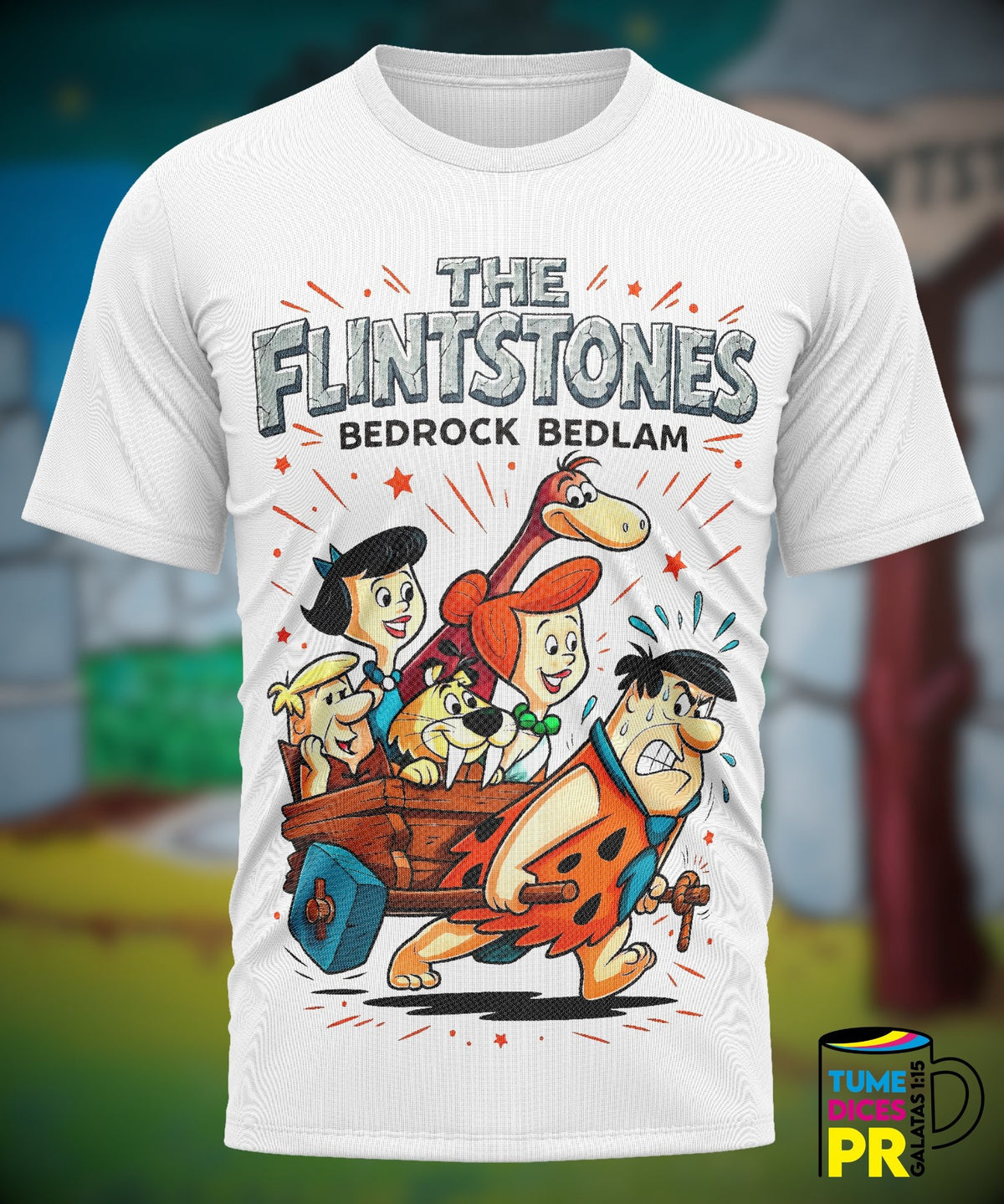 Camiseta Los Picapiedras | Algodón y poliéster | Tallas S–XL
