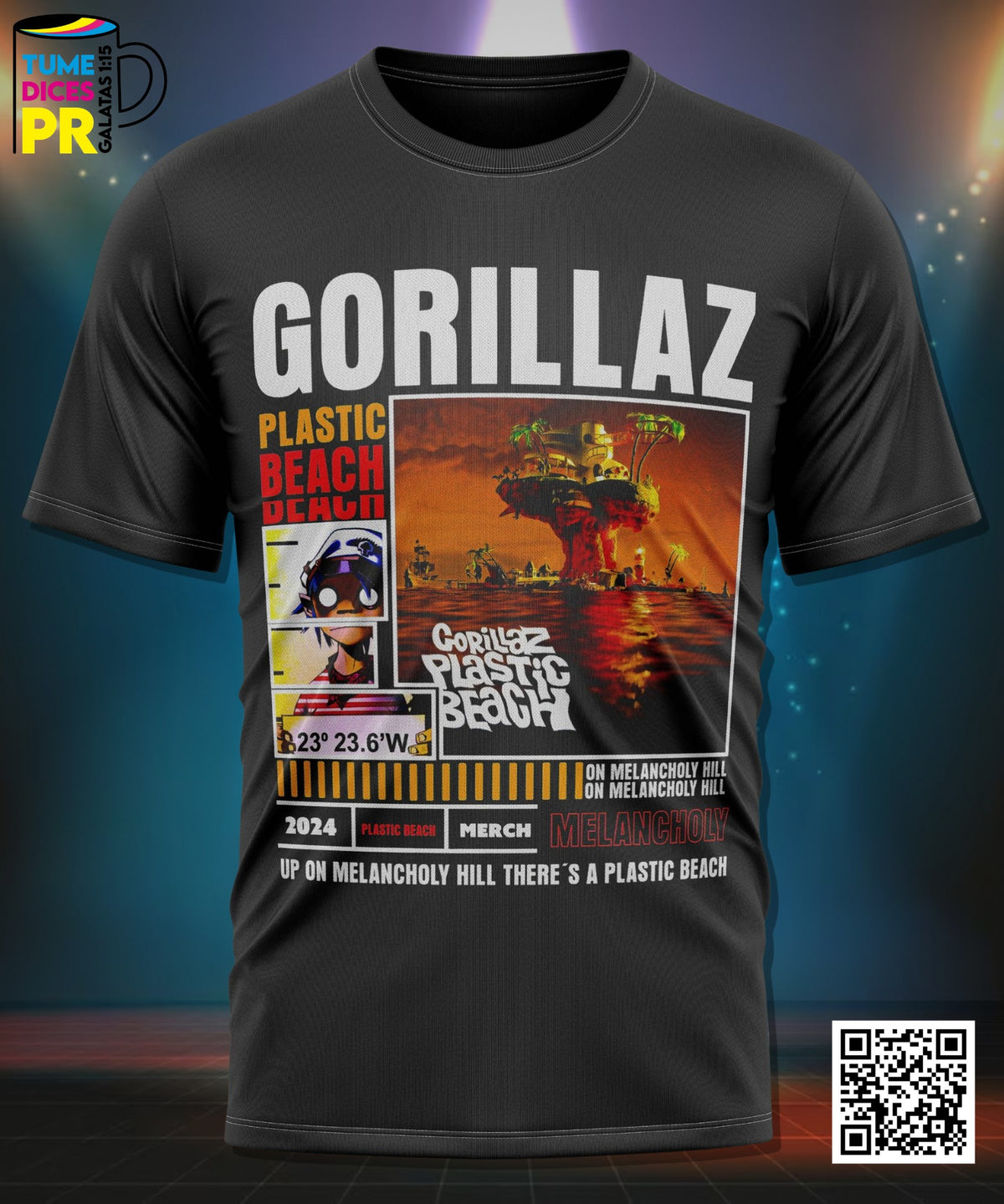 Camiseta Gorillaz