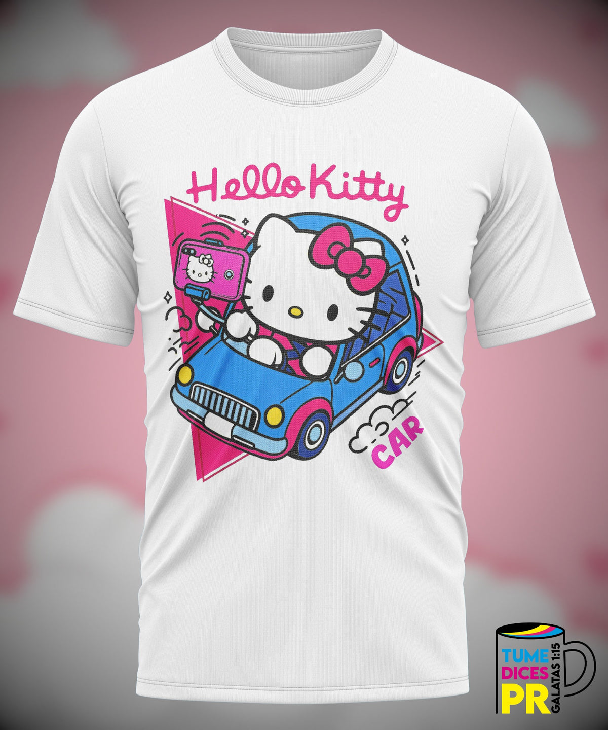 Camiseta Hello Kitty | Algodón y poliéster | Tallas S–XL