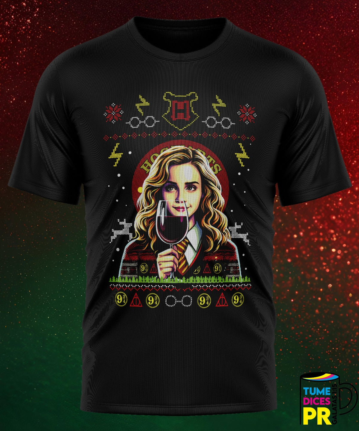 Camiseta Harry Potter Navidad | Algodón y poliéster | Tallas S–XL