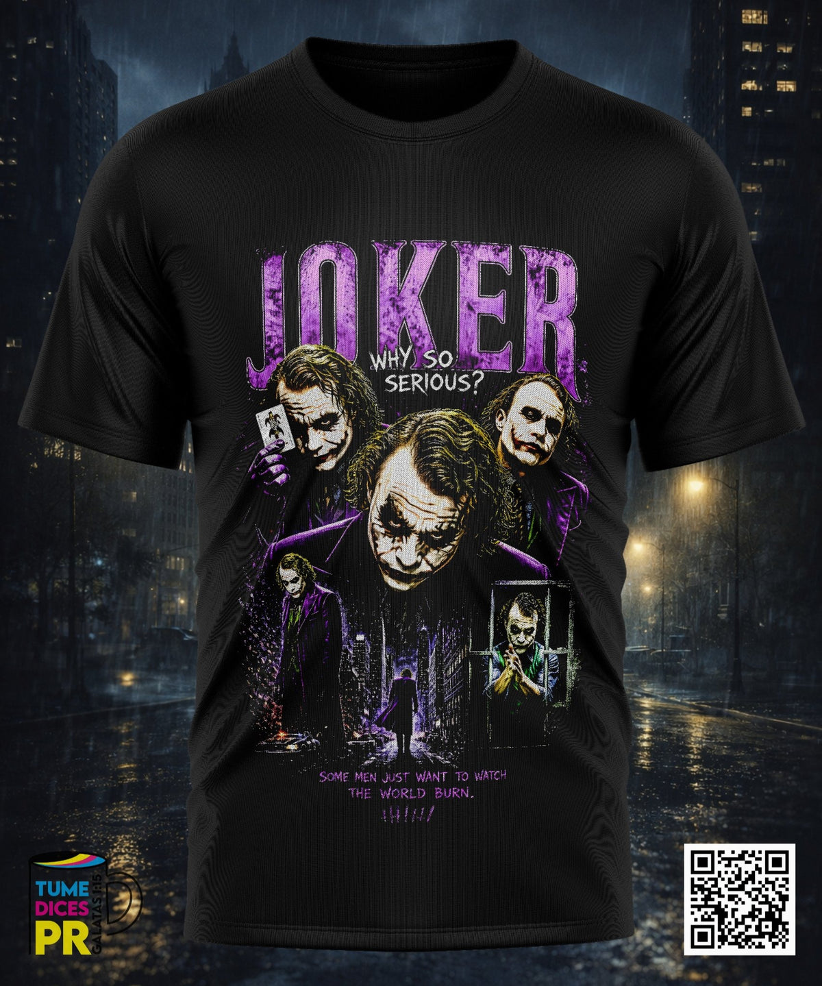Camiseta JOKER | Algodón y poliéster | Tallas S–XL
