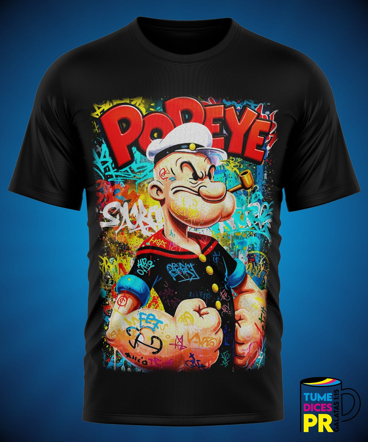 Camiseta Popeye | Algodón y poliéster | Tallas S–XL