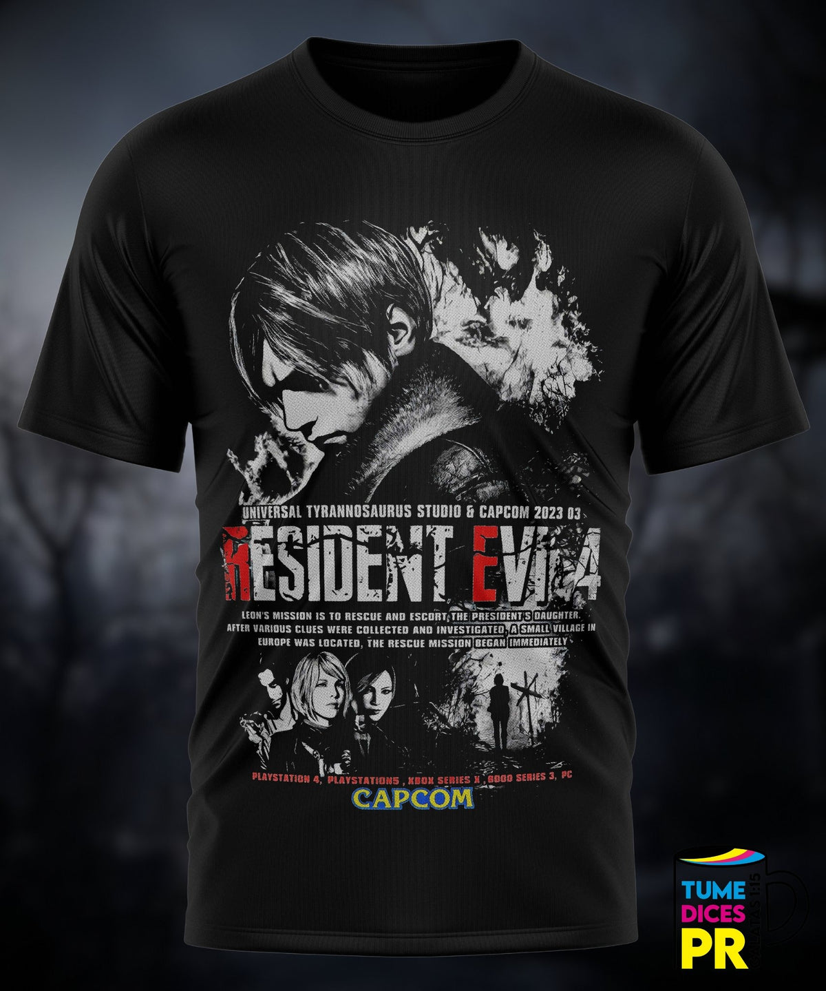 Camiseta Resident Evil | Algodón y poliéster | Tallas S–XL