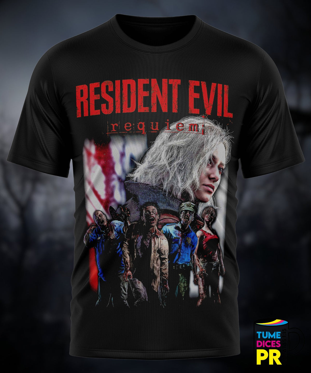 Camiseta Resident Evil | Algodón y poliéster | Tallas S–XL