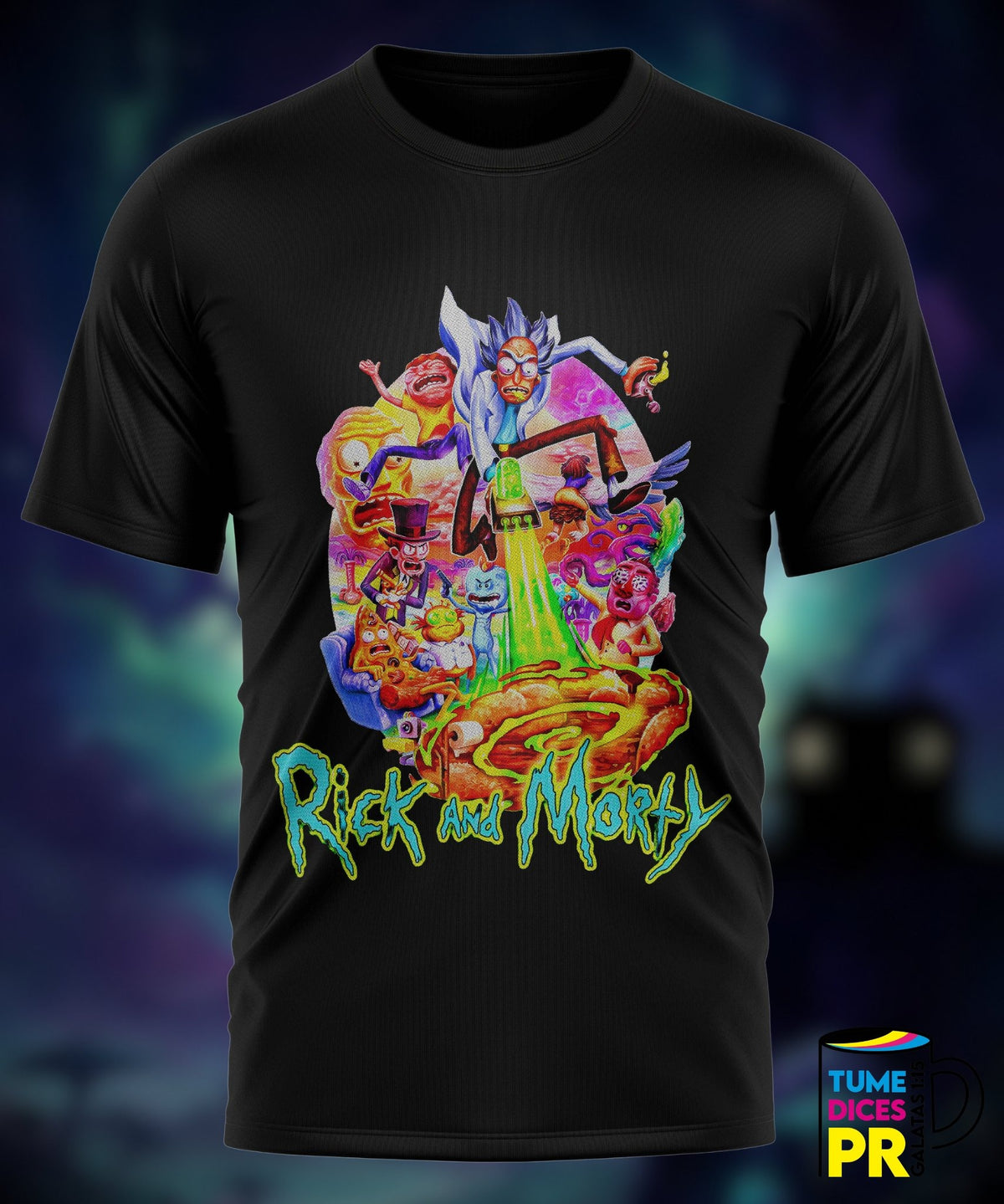 Camiseta Rick and Morty | Algodón y poliéster | Tallas S–XL