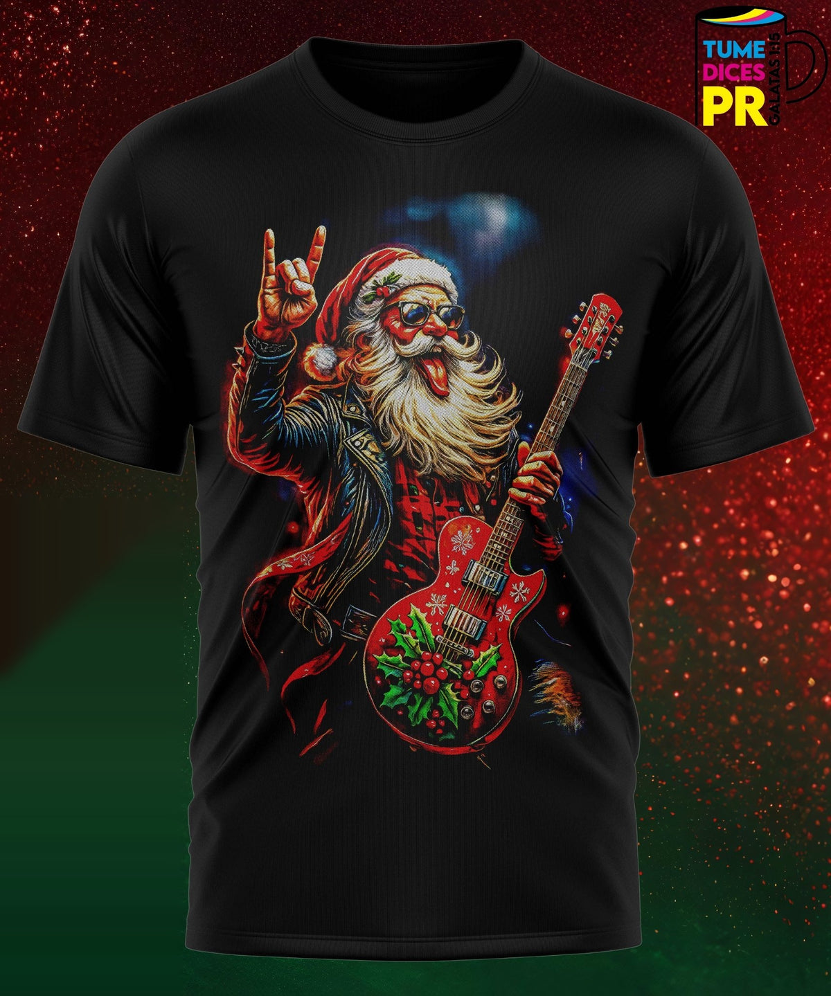 Camiseta Santa Claus | Algodón y poliéster | Tallas S–XL