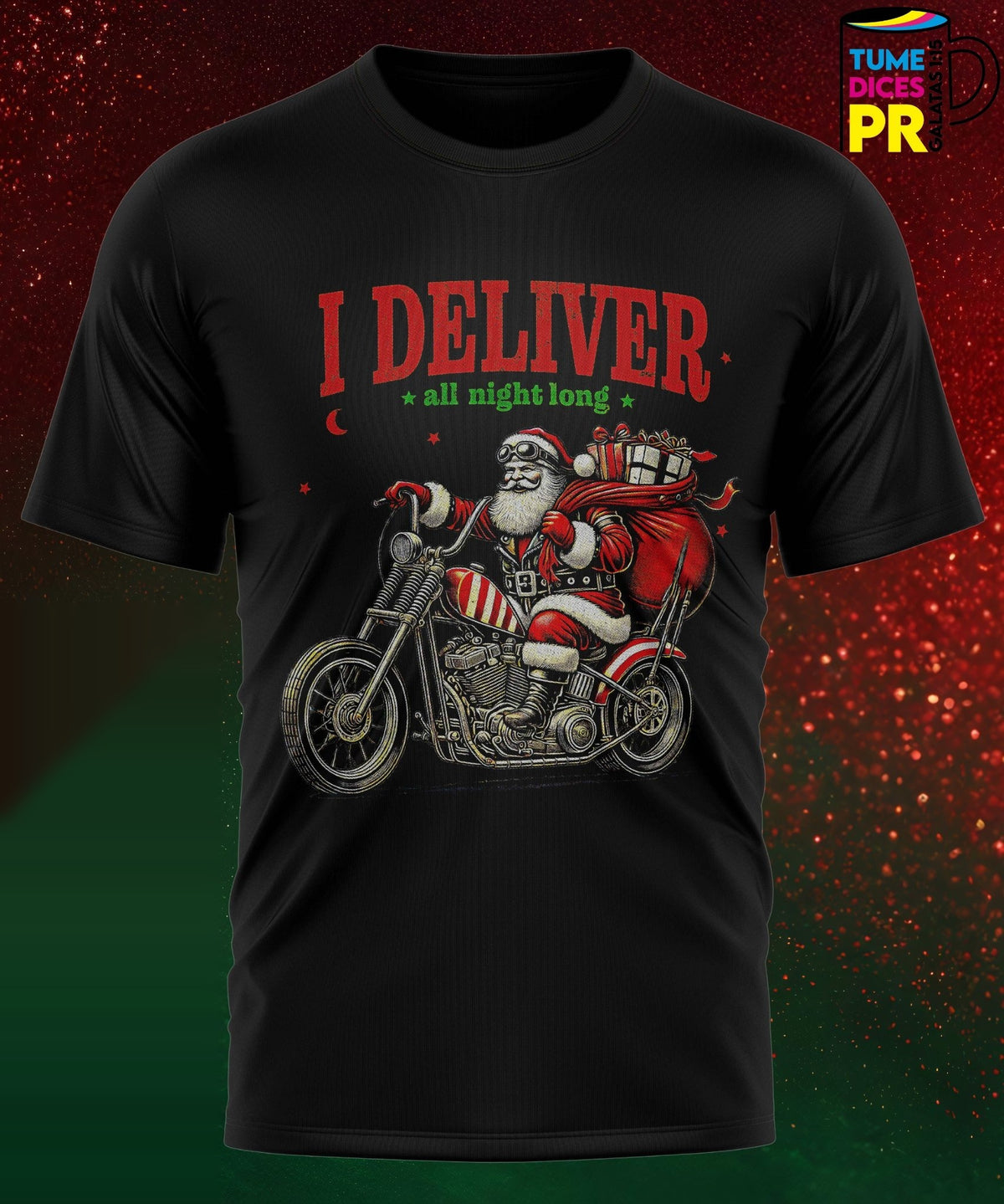 Camiseta Santa Claus | Algodón y poliéster | Tallas S–XL
