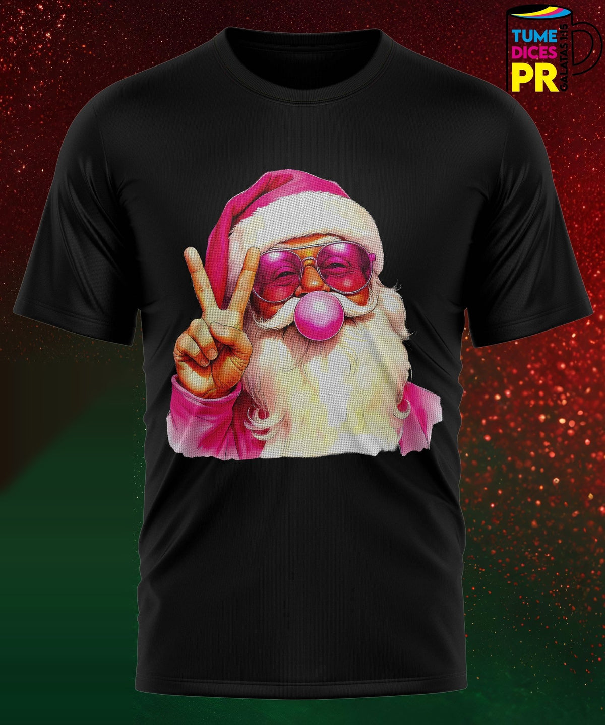 Camiseta Santa Claus | Algodón y poliéster | Tallas S–XL