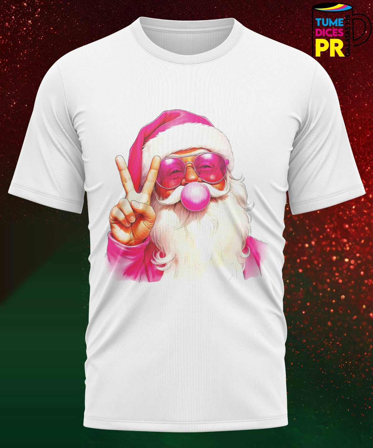 Camiseta Santa Claus | Algodón y poliéster | Tallas S–XL