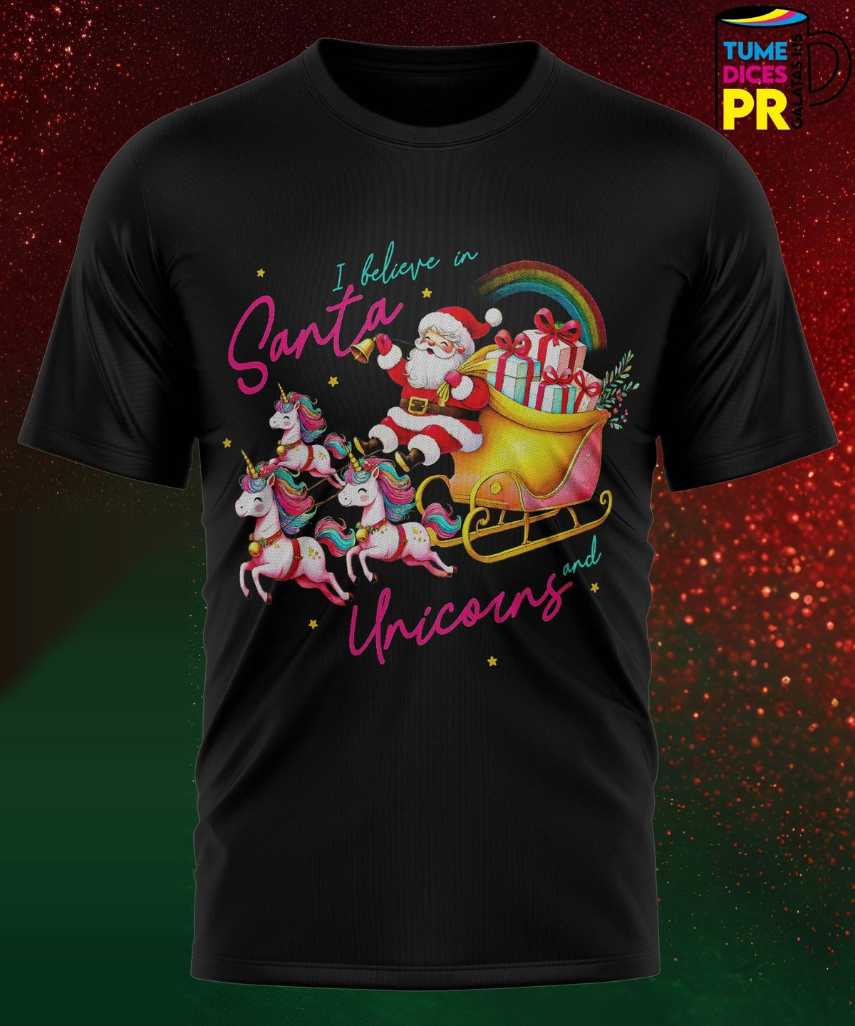 Camiseta Santa Claus | Algodón y poliéster | Tallas S–XL