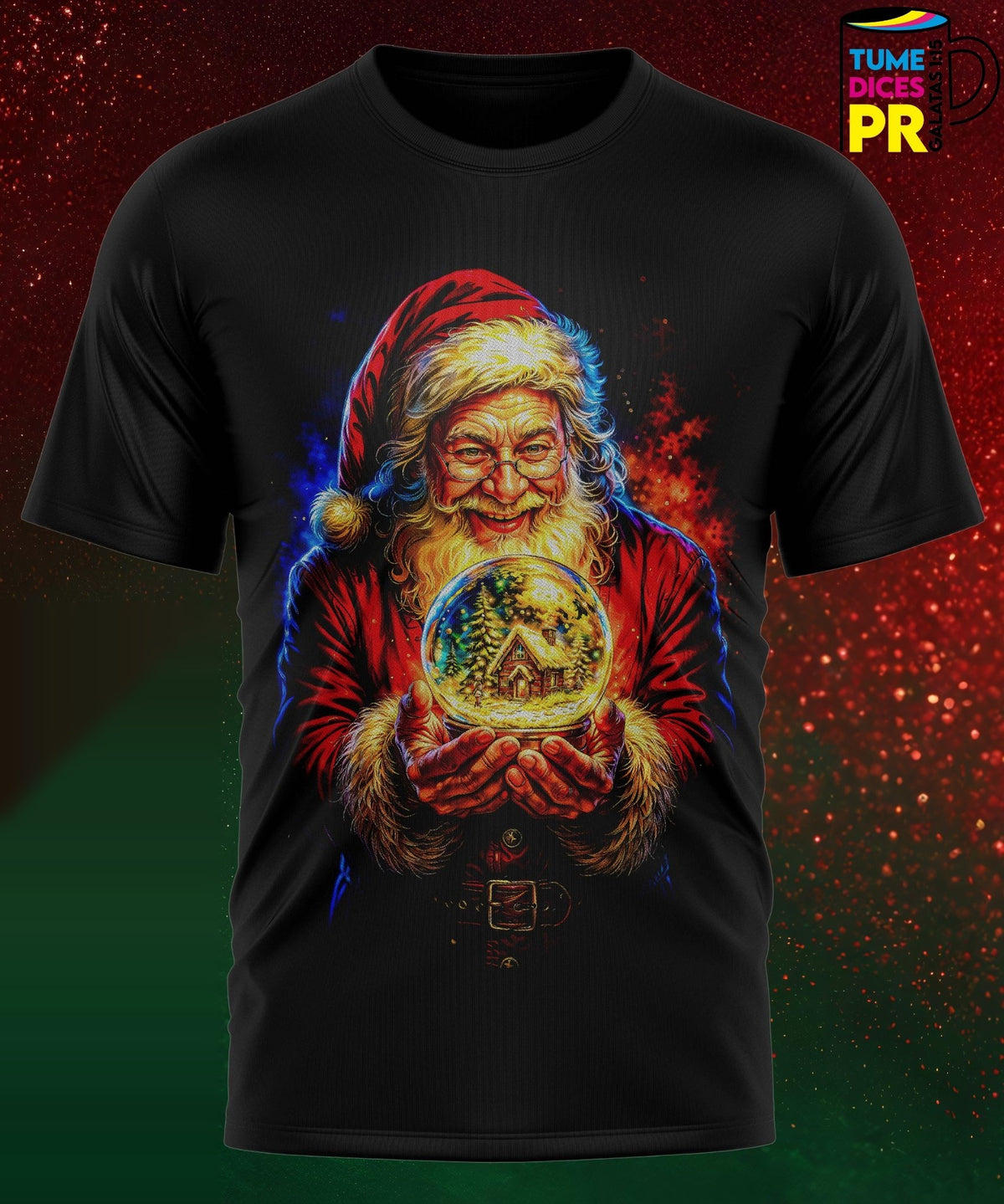 Camiseta Santa Claus | Algodón y poliéster | Tallas S–XL