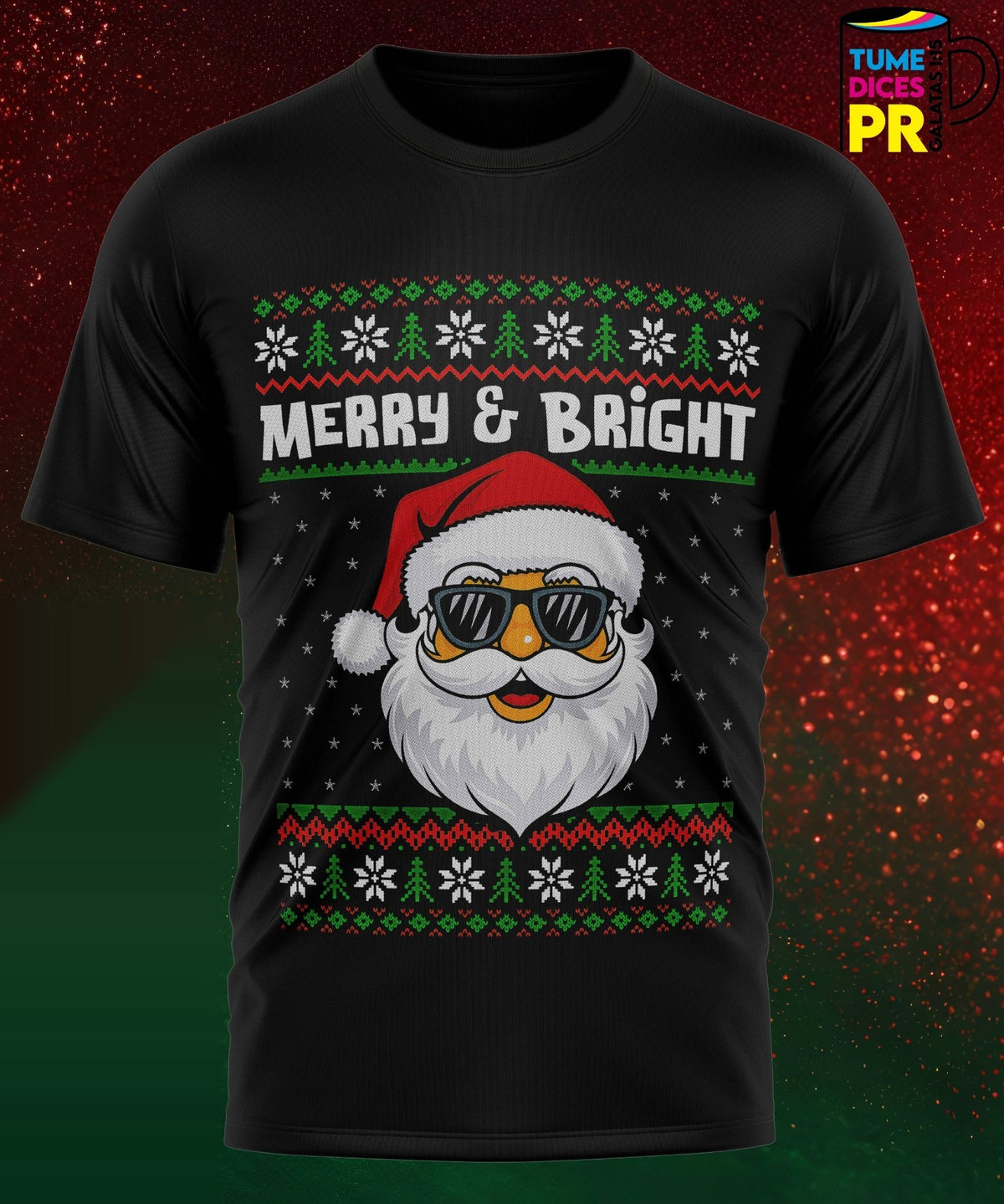 Camiseta Santa Claus | Algodón y poliéster | Tallas S–XL
