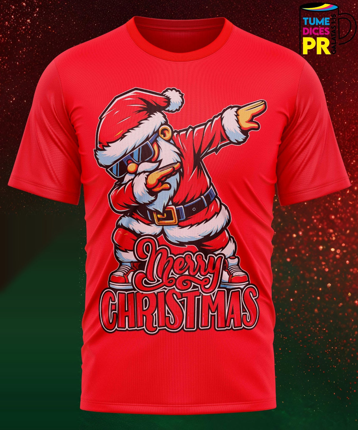 Camiseta Santa Claus | Algodón y poliéster | Tallas S–XL
