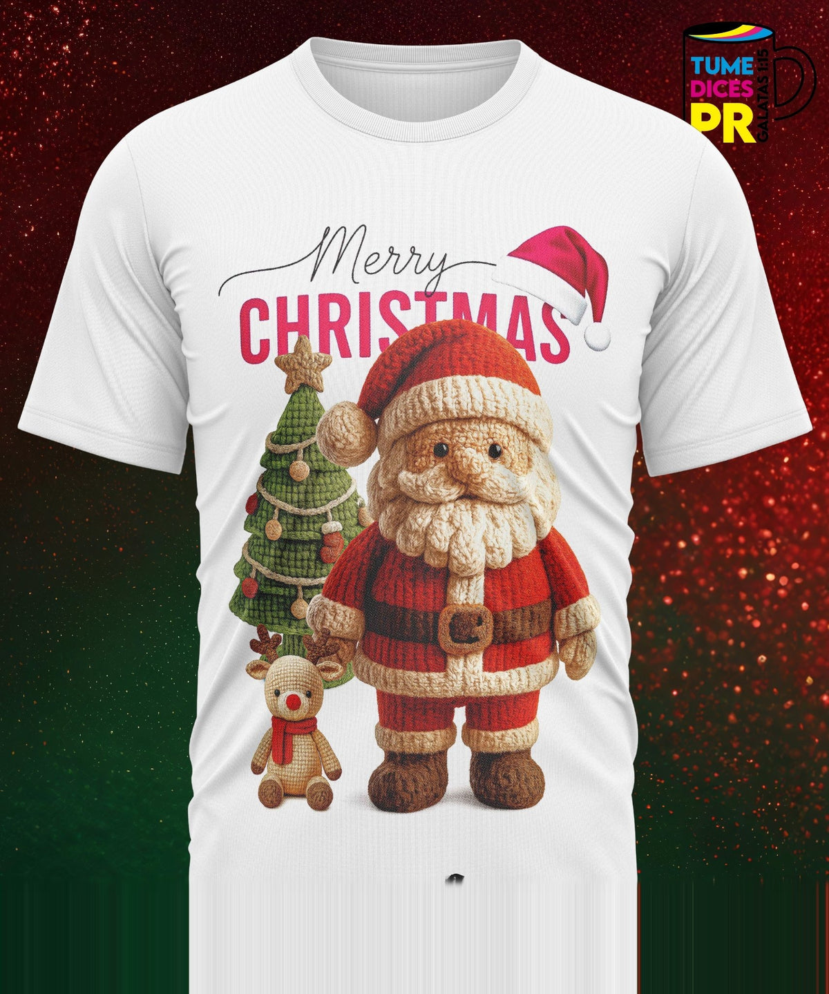 Camiseta Santa Claus | Algodón y poliéster | Tallas S–XL