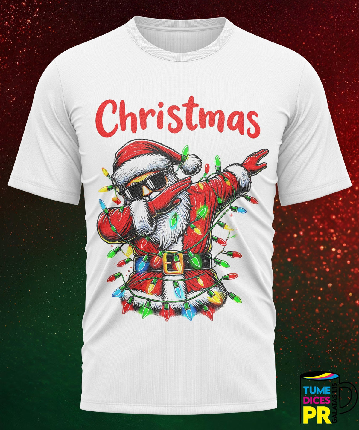Camiseta Santa Claus | Algodón y poliéster | Tallas S–XL
