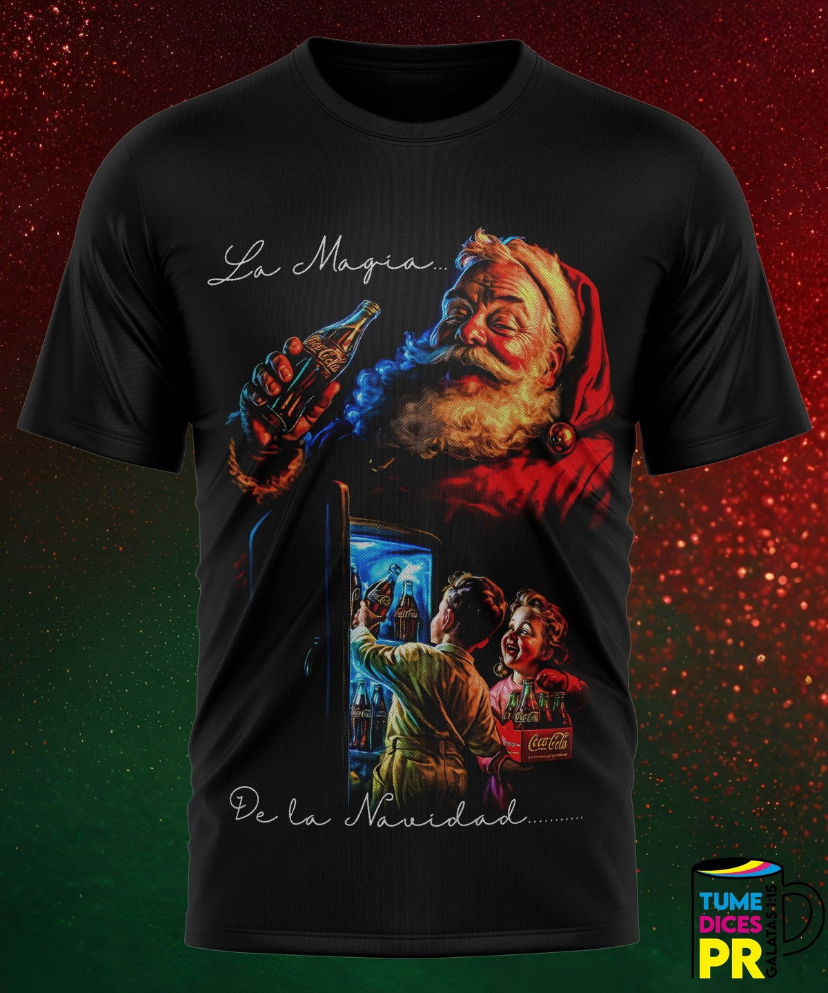 Camiseta Santa Claus | Algodón y poliéster | Tallas S–XL