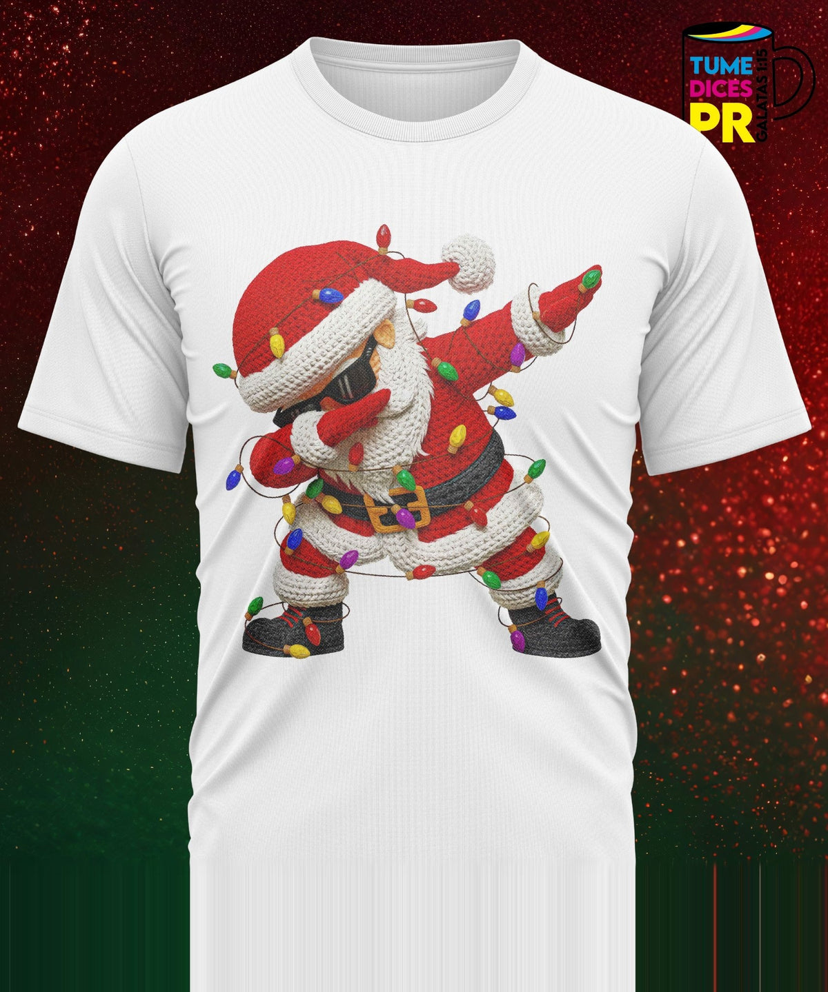 Camiseta Santa Claus | Algodón y poliéster | Tallas S–XL