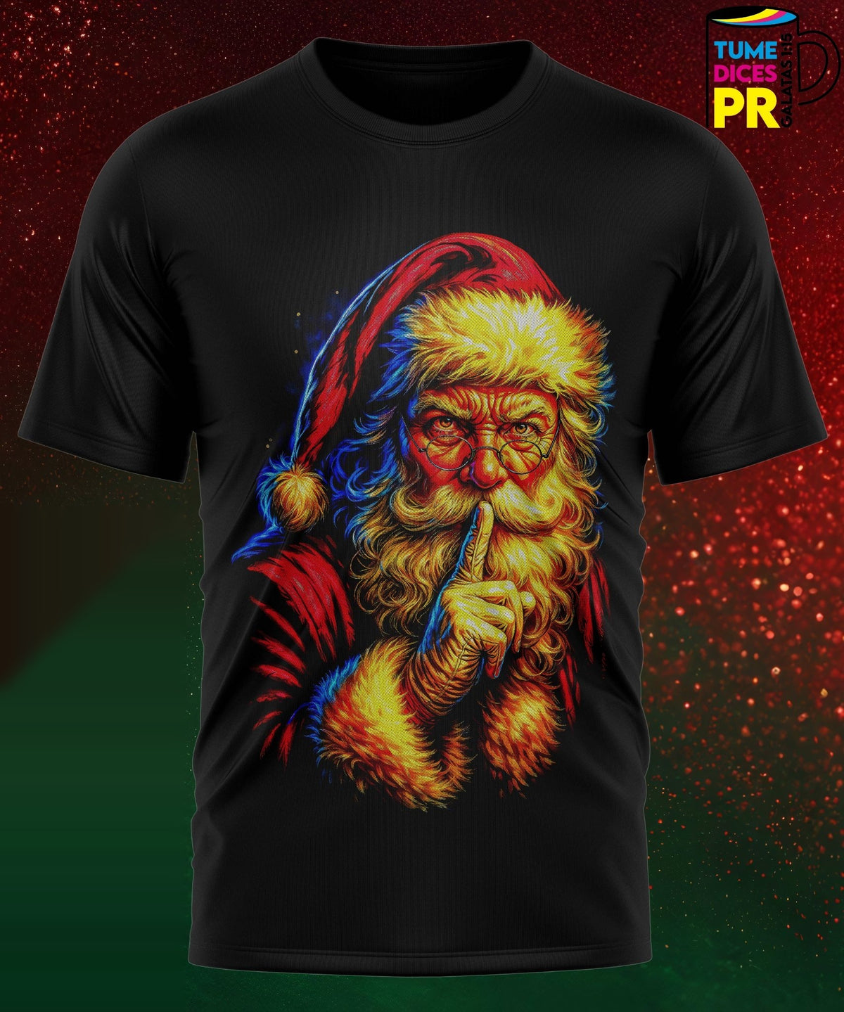 Camiseta Santa Claus | Algodón y poliéster | Tallas S–XL