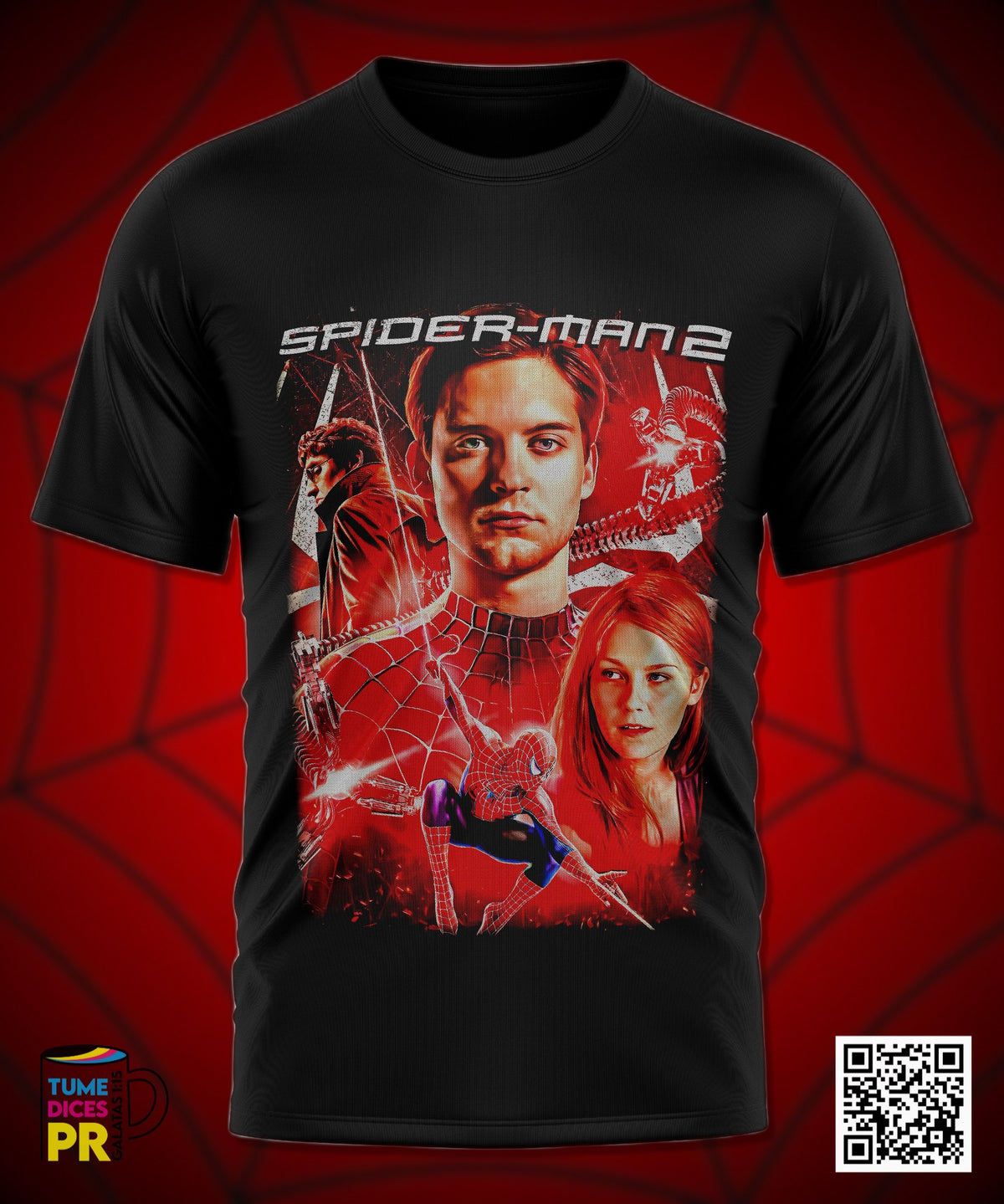 Camiseta SPIDERMAN 2 | Algodón y poliéster | Tallas S–XL