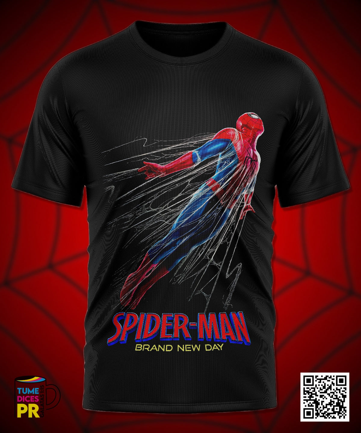 Camiseta SPIDERMAN 2 | Algodón y poliéster | Tallas S–XL