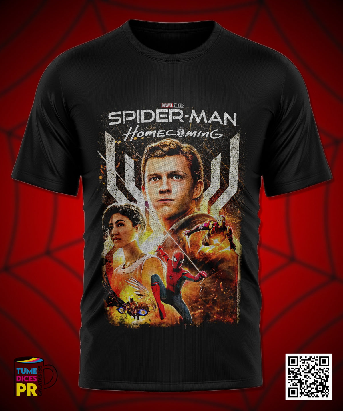Camiseta SPIDERMAN 2 | Algodón y poliéster | Tallas S–XL