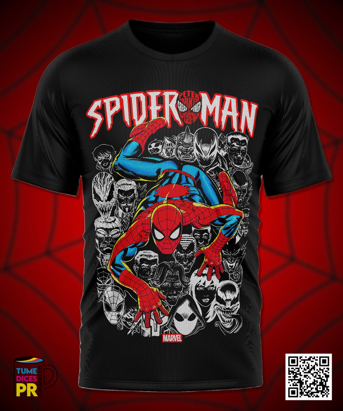 Camiseta SPIDERMAN 2 | Algodón y poliéster | Tallas S–XL