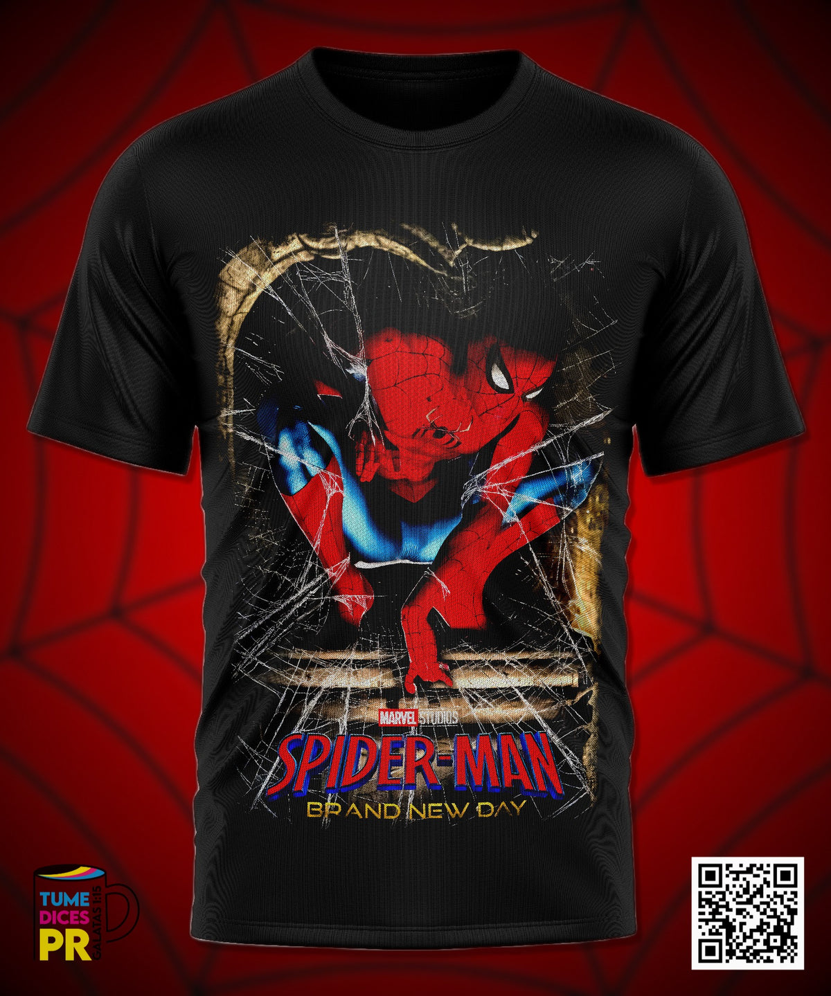 Camiseta SPIDERMAN 2 | Algodón y poliéster | Tallas S–XL