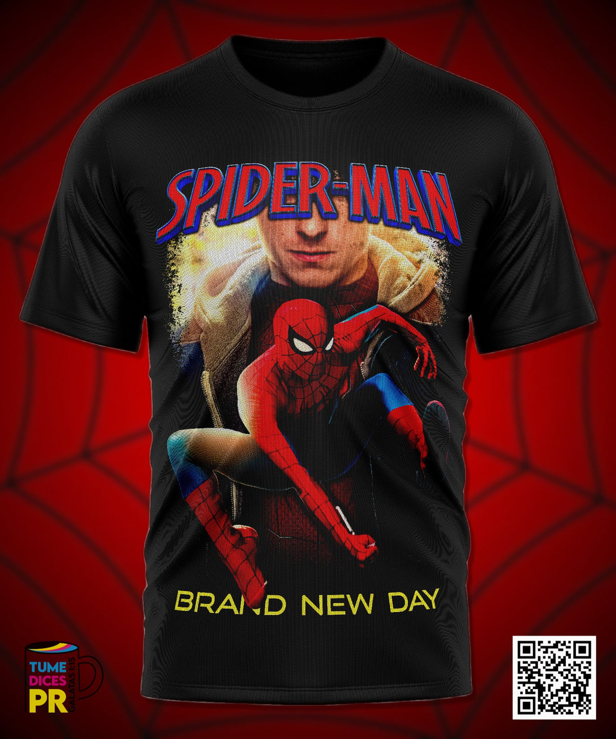Camiseta SPIDERMAN 2 | Algodón y poliéster | Tallas S–XL