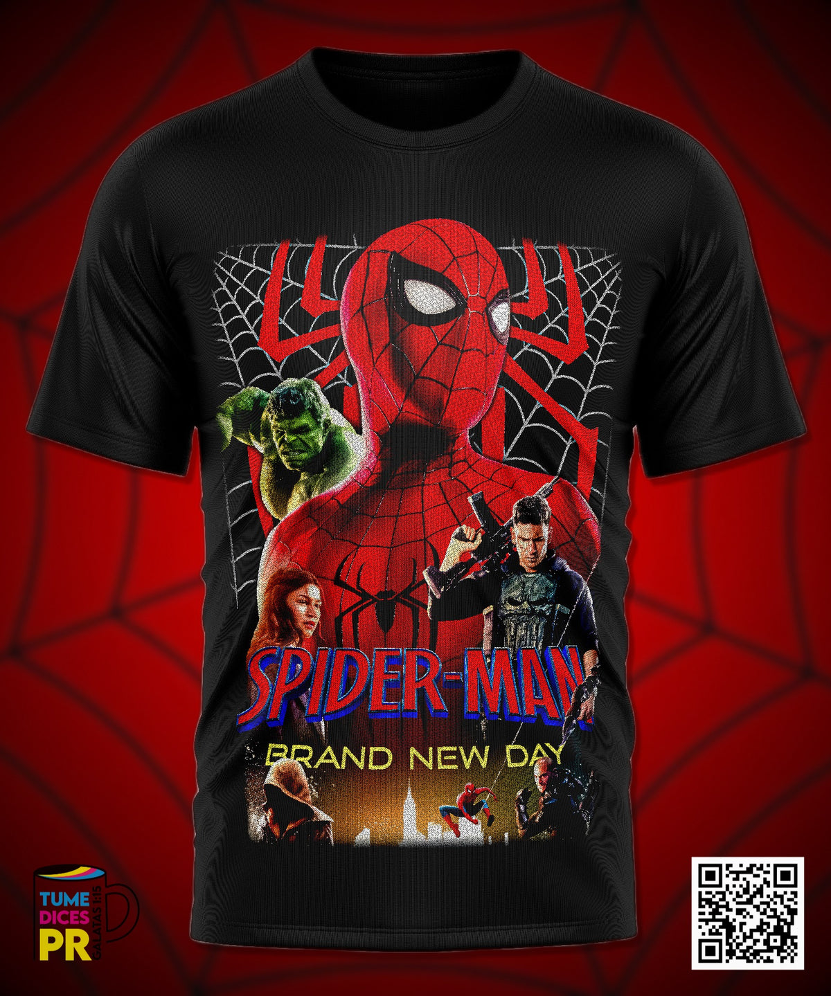 Camiseta SPIDERMAN 2 | Algodón y poliéster | Tallas S–XL