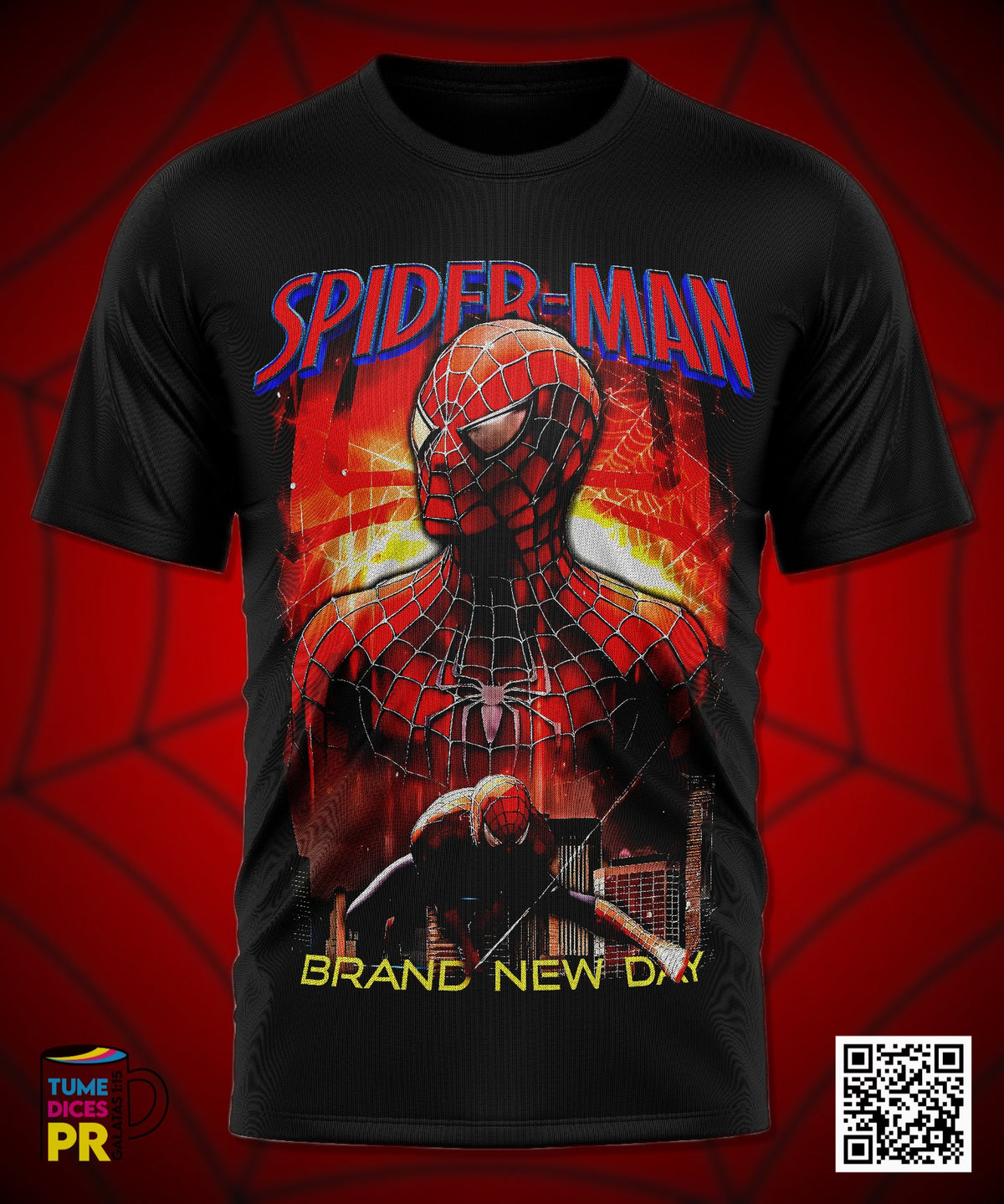 Camiseta SPIDERMAN 2 | Algodón y poliéster | Tallas S–XL