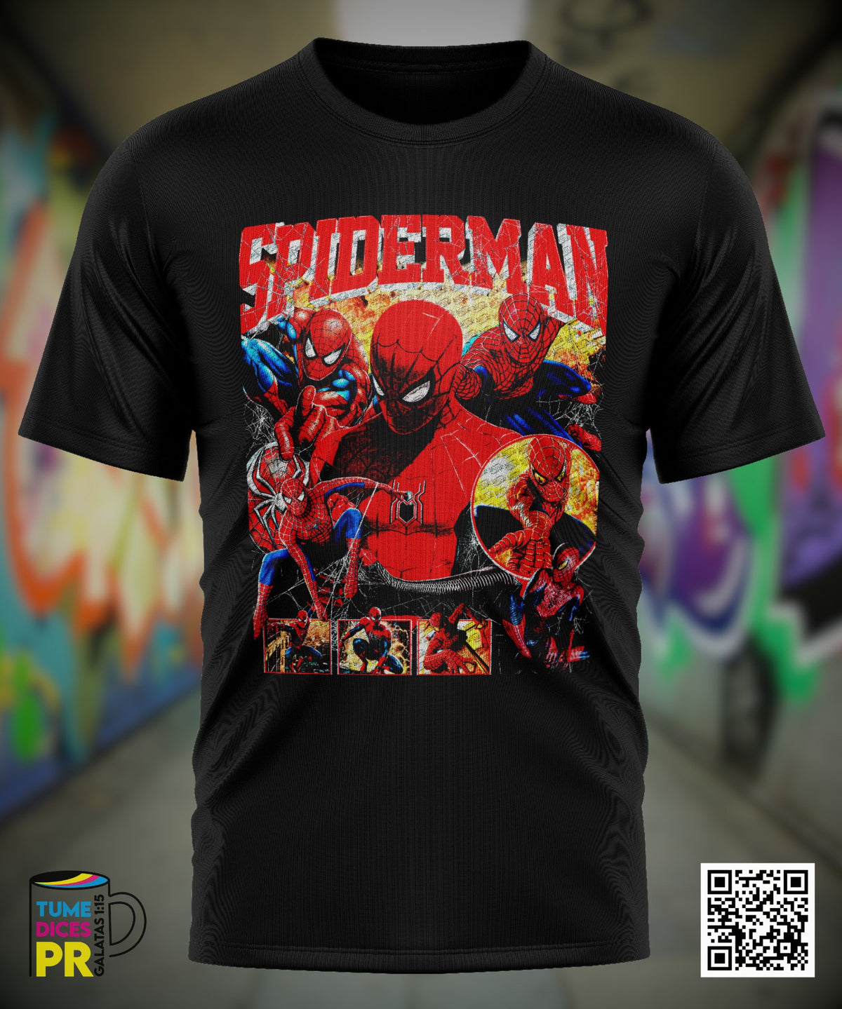 Camiseta SPIDERMAN 2 | Algodón y poliéster | Tallas S–XL