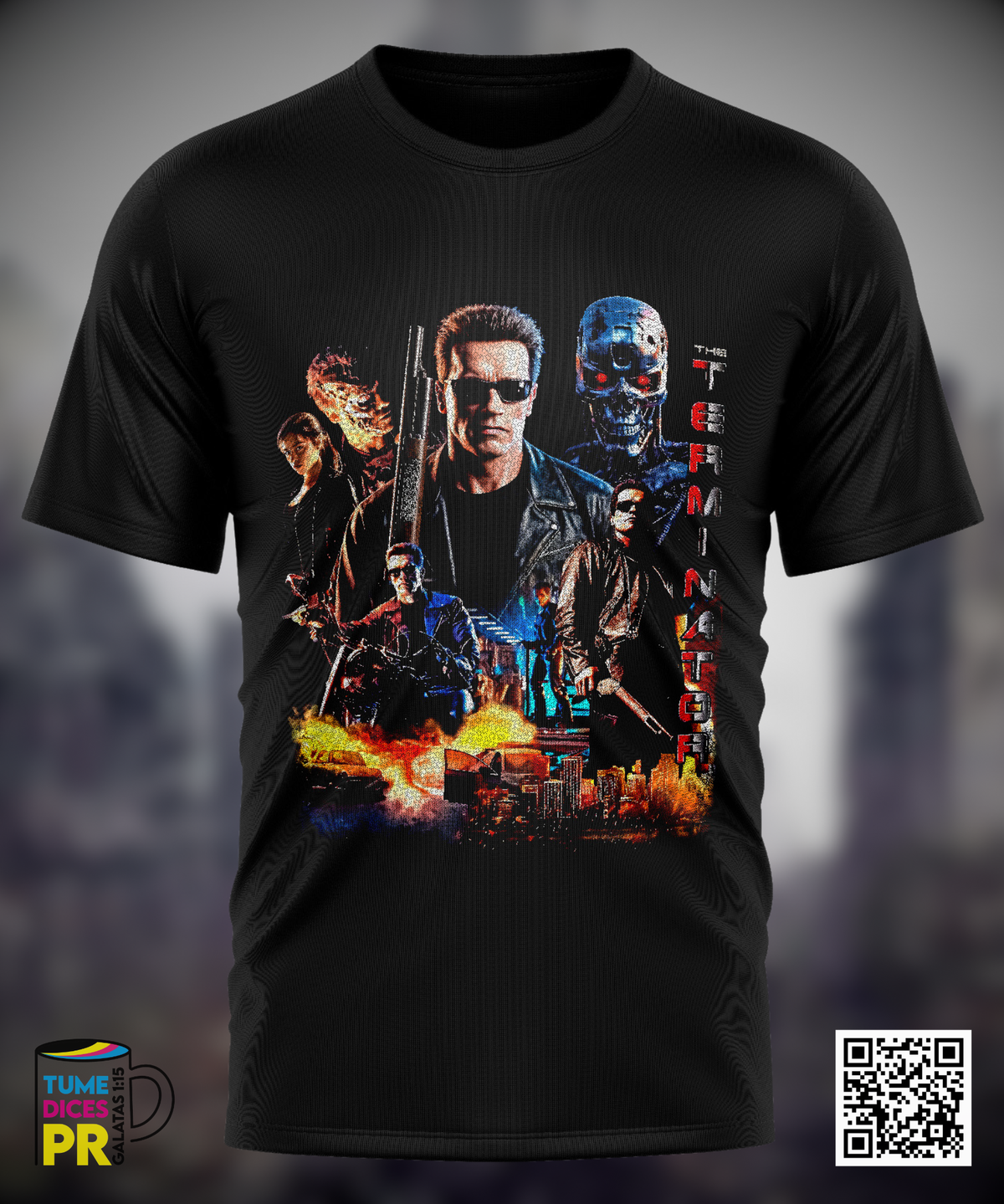 Camiseta TERMINATOR | Algodón y poliéster | Tallas S–XL